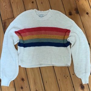 American Eagle Striped Pullover Sweater